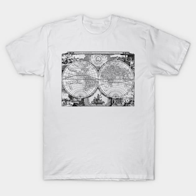Map of Earth T-Shirt by ZyDesign